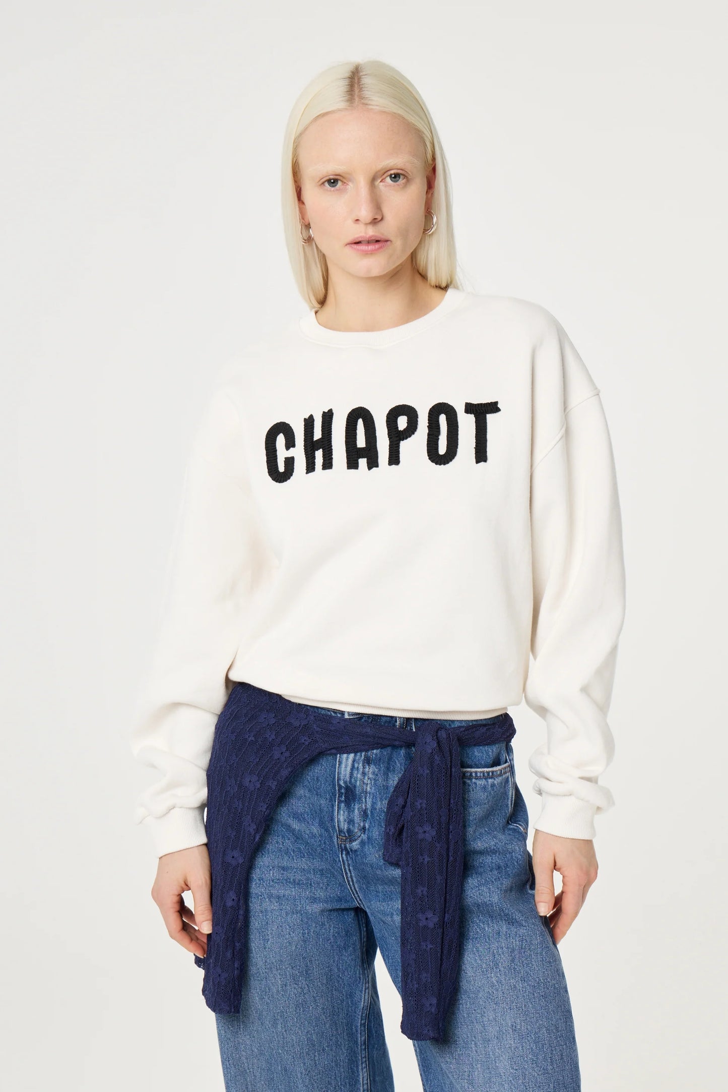 TERRY SWEATER COSY WHITE | FABIENNE CHAPOT