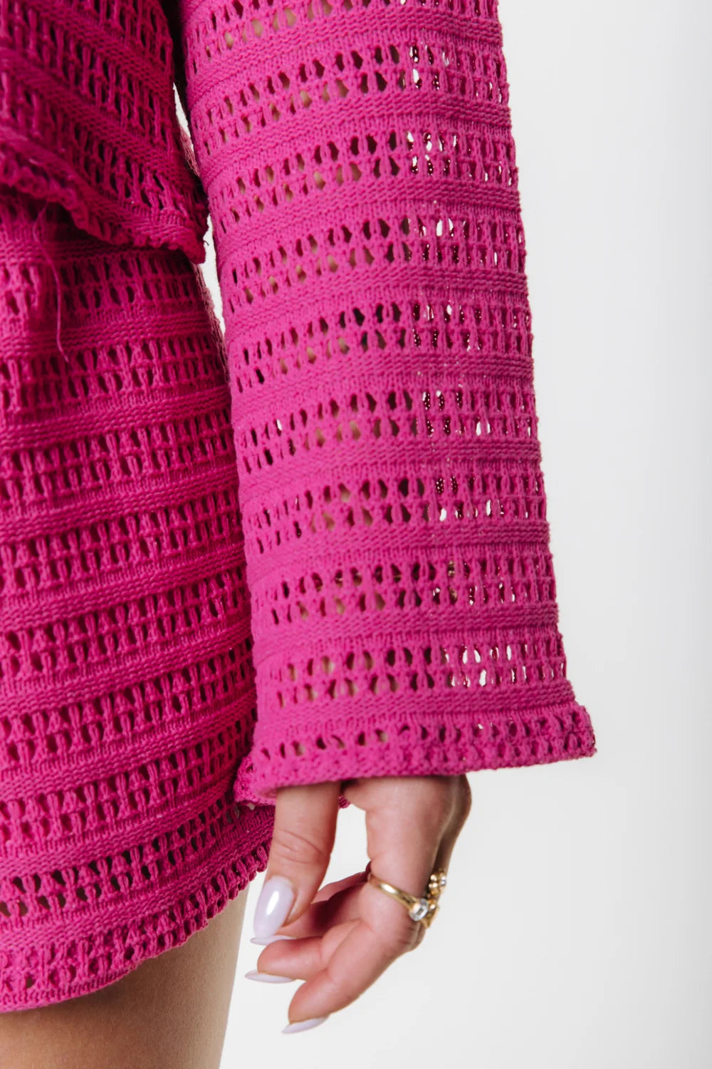 NICKY CROCKET TOP DARK FUCHSIA | COLOURFUL REBEL