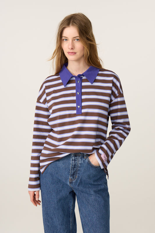 PAULA SWEATER VIOLETTA / TOFFEE | FABIENNE CHAPOT