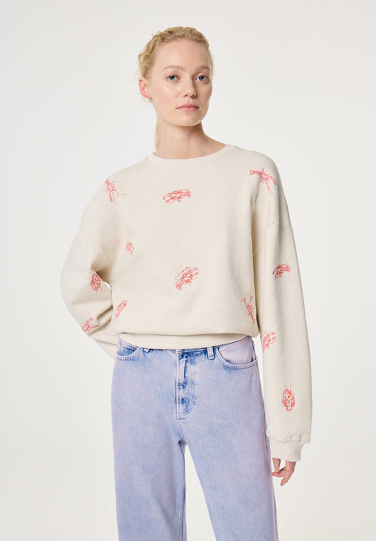 TERRY SWEATER OATMEAL MELANGE | FABIENNE CHAPOT