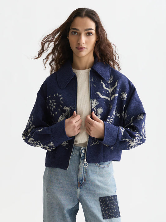 SCOTCH & SODA X ROYAL DELFT JACQUARD JACKET