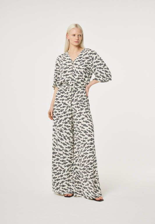 PALAPA TROUSERS COSY WHITE BLACK | FABIENNE CHAPOT
