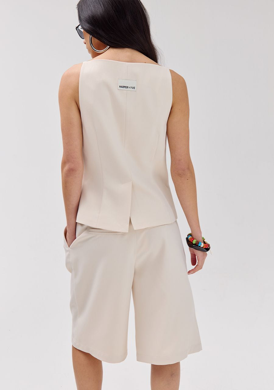GILET REY ECRU | HARPER & YVE