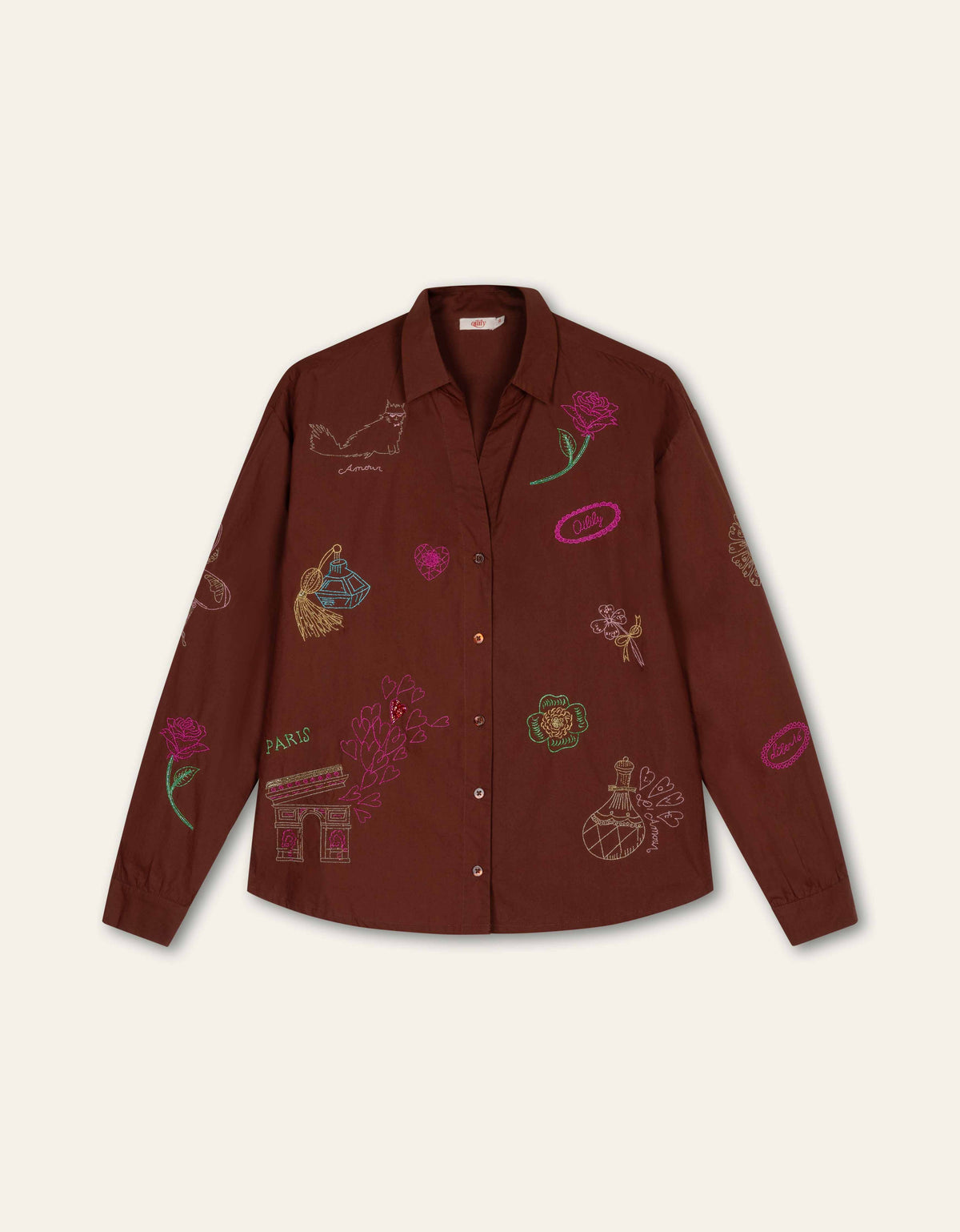 BONNIE BLOUSE HOT CHOCOLATE | OILILY