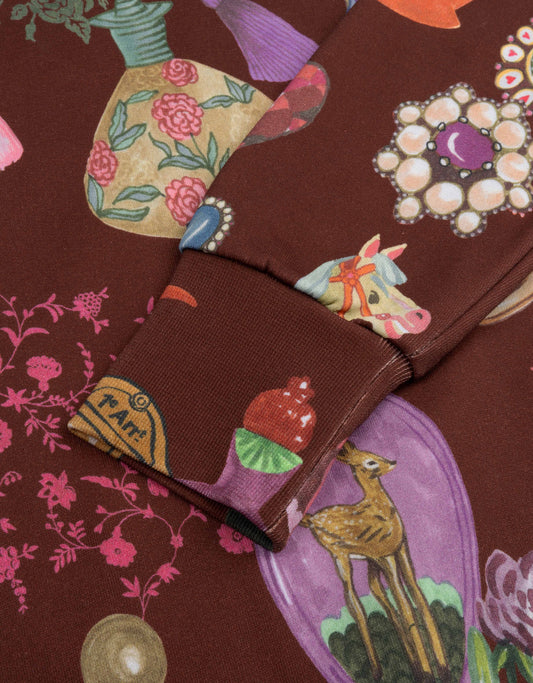 HELENA CREW SWEATER HOT CHOCOLATE | OILILY