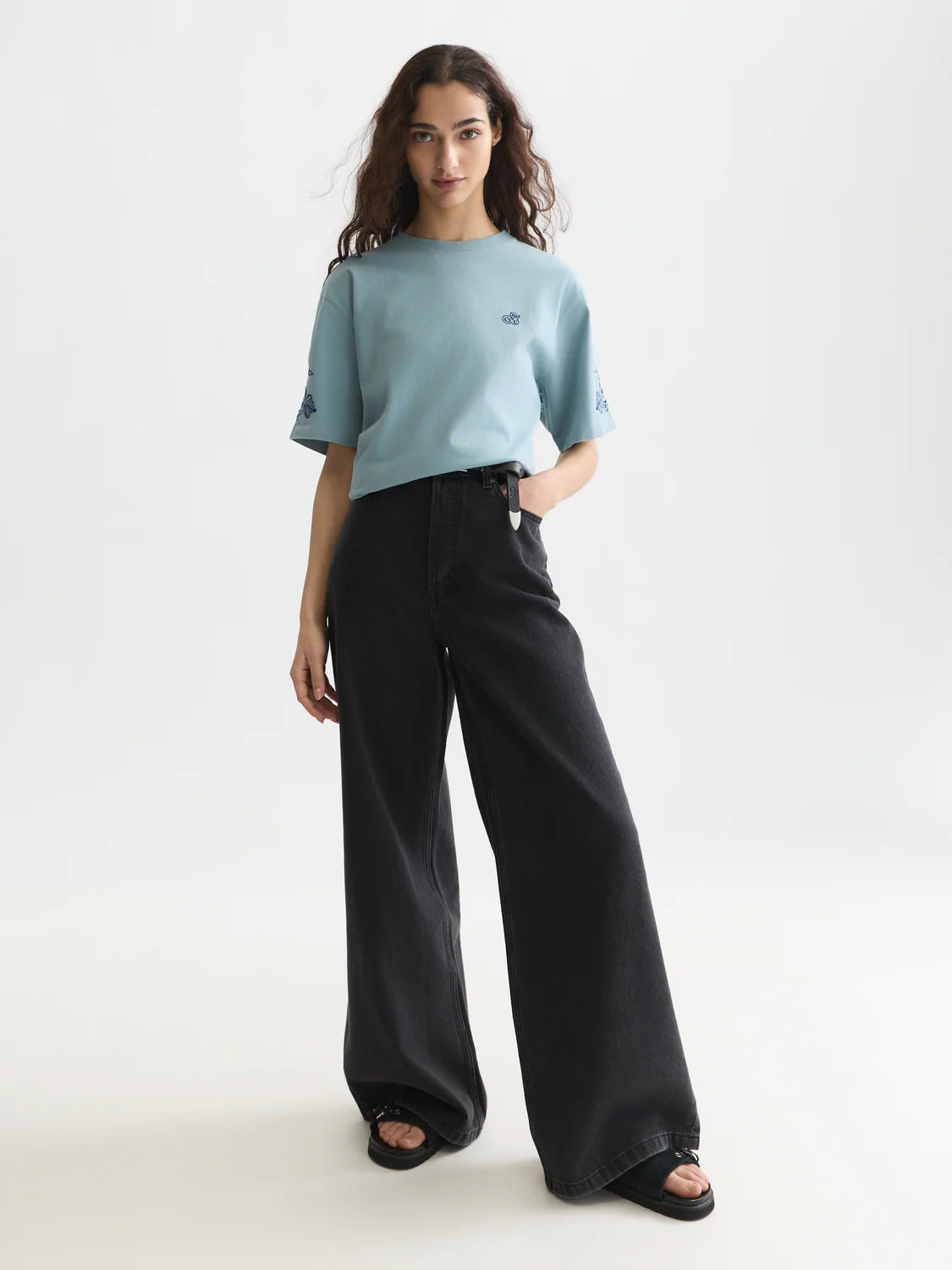 EMBROIDERED LOOSE T-SHIRT | SCOTCH & SODA