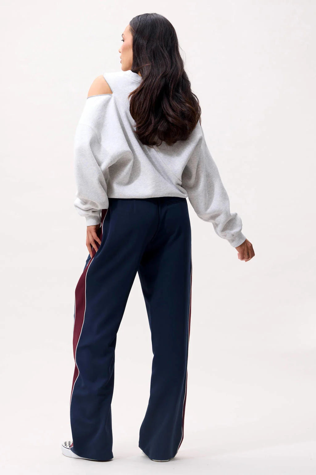 SWEATER WITH ZIPPER GREY MELANGE | CATWALK JUNKIE