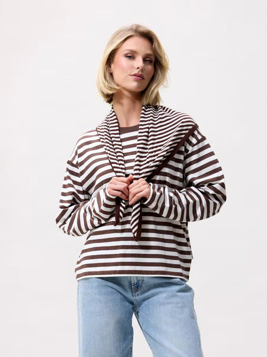 STRIPED TRIANGLE SCARF ROCKY ROAD | CATWALK JUNKIE