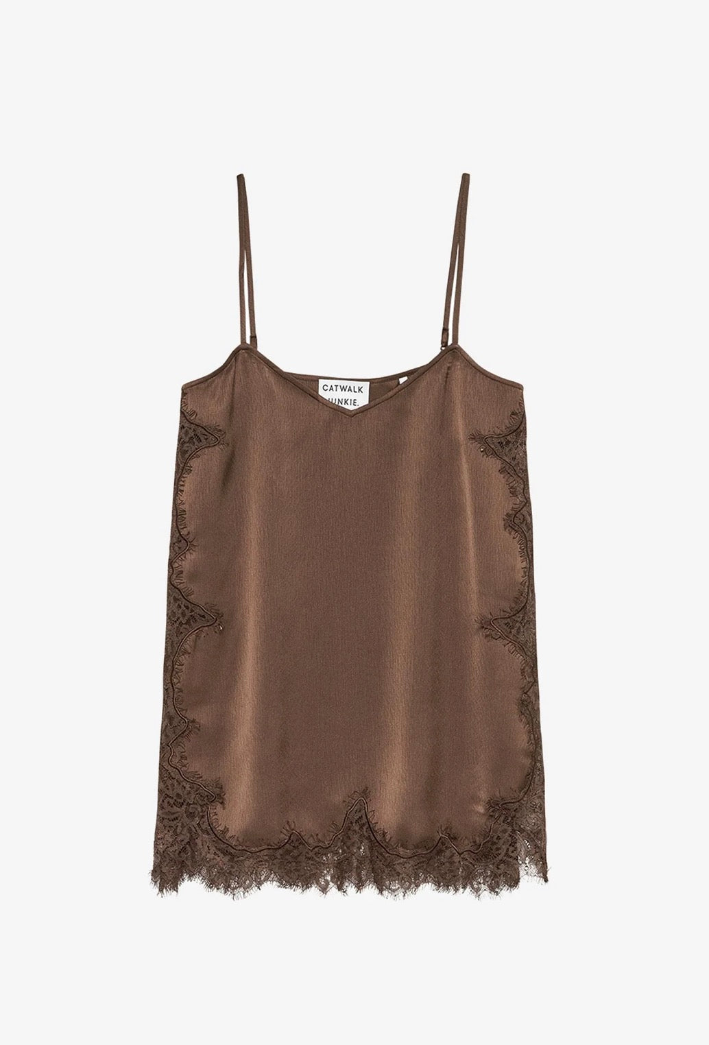 LACE SPAGHETTI TOP ROCKY ROAD | CATWALK JUNKIE