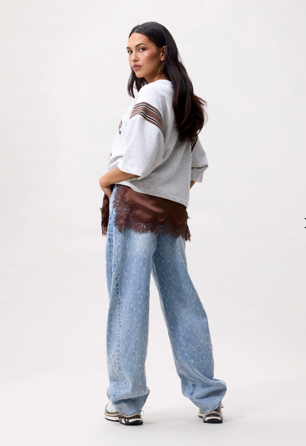 LACE SPAGHETTI TOP ROCKY ROAD | CATWALK JUNKIE
