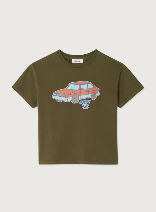 T-SHIRT FIZVALLEY ARMY GREEN | AMERICAN VINTAGE