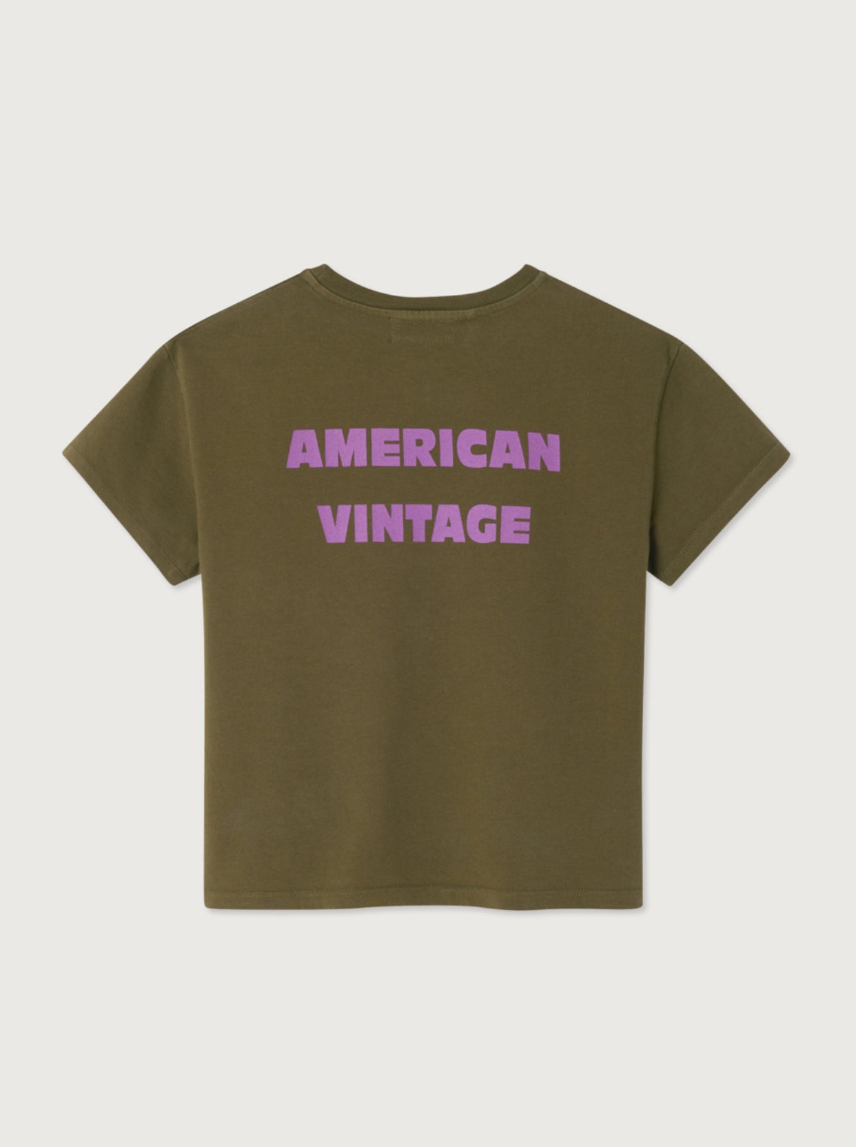 T-SHIRT FIZVALLEY ARMY GREEN | AMERICAN VINTAGE