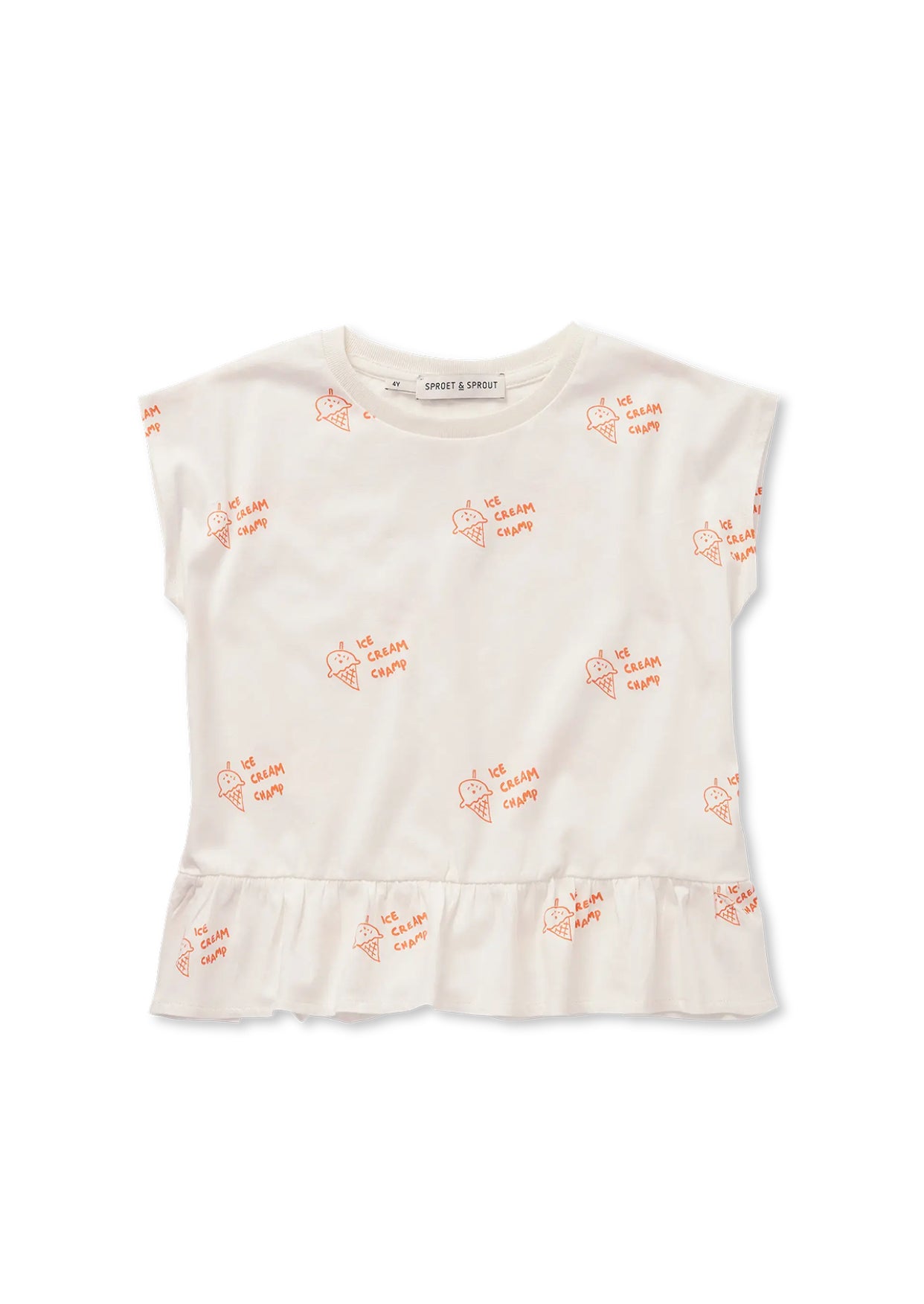 PEPLUM T-SHIRT ICE CREAM PRINT | SPROET & SPROUT