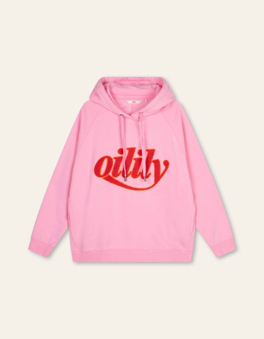 HEAVENLY LONG SLEEVES HOODED SWEAT PRISM PINK | OILILY