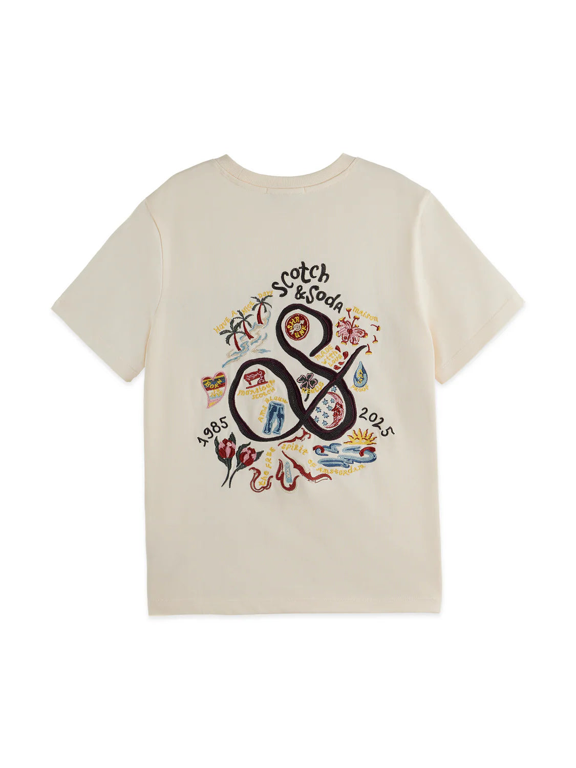 THE 40TH ANNIVERSARY WASHED ARTWORK REGULAR FIT T-SHIRT | SCOTCH & SODA