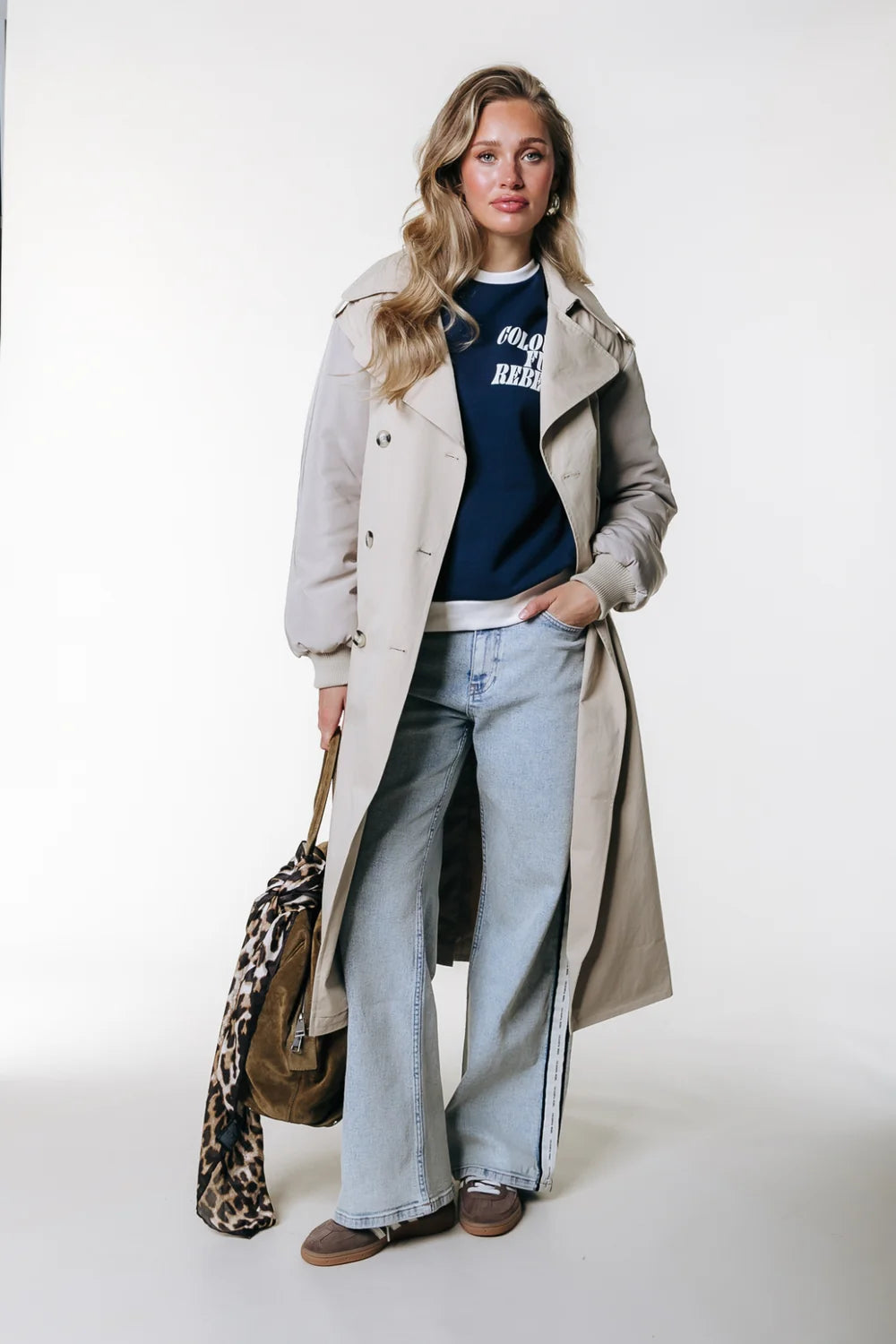 KAIA TRENCHCOAT LIGHT SAND | COLOURFUL REBEL