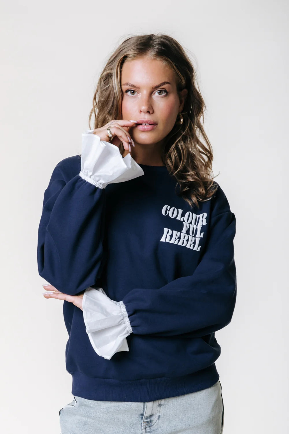 POPLIN CUFF SWEAT | COLOURFUL REBEL