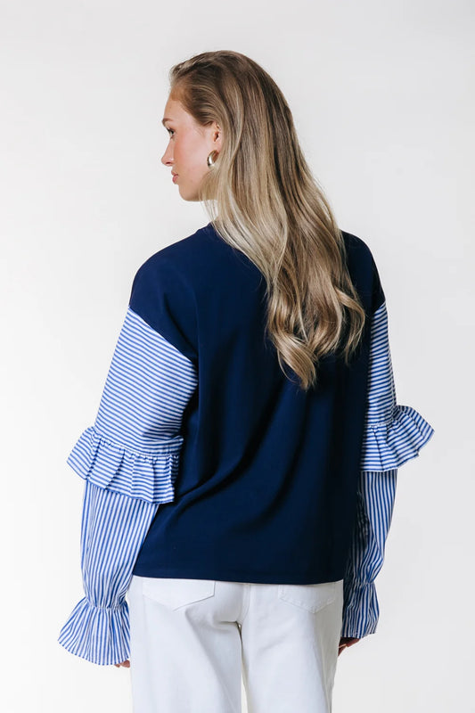 YAZ CONTRAST SLEEVE TOP | COLOURFUL REBEL