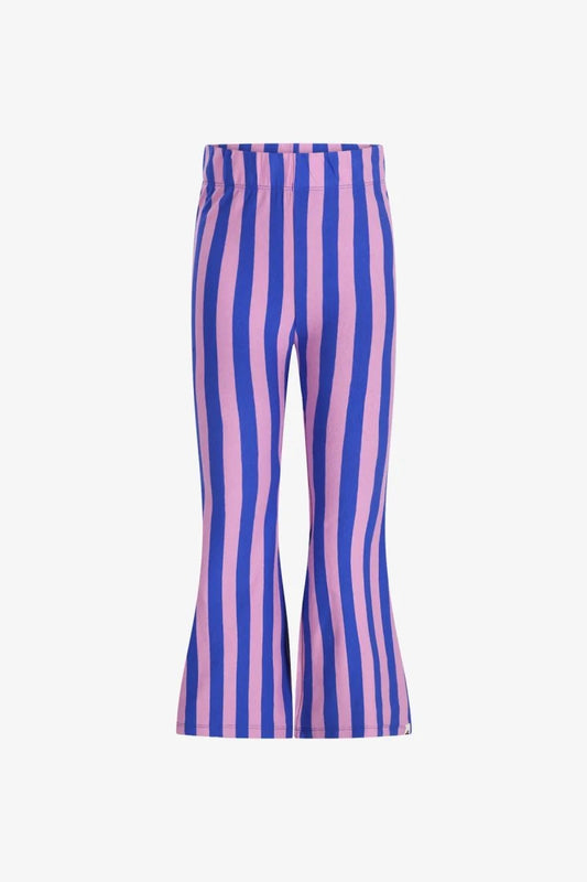 NENA FLARED BROEK BLAUW ROZE MAGIC