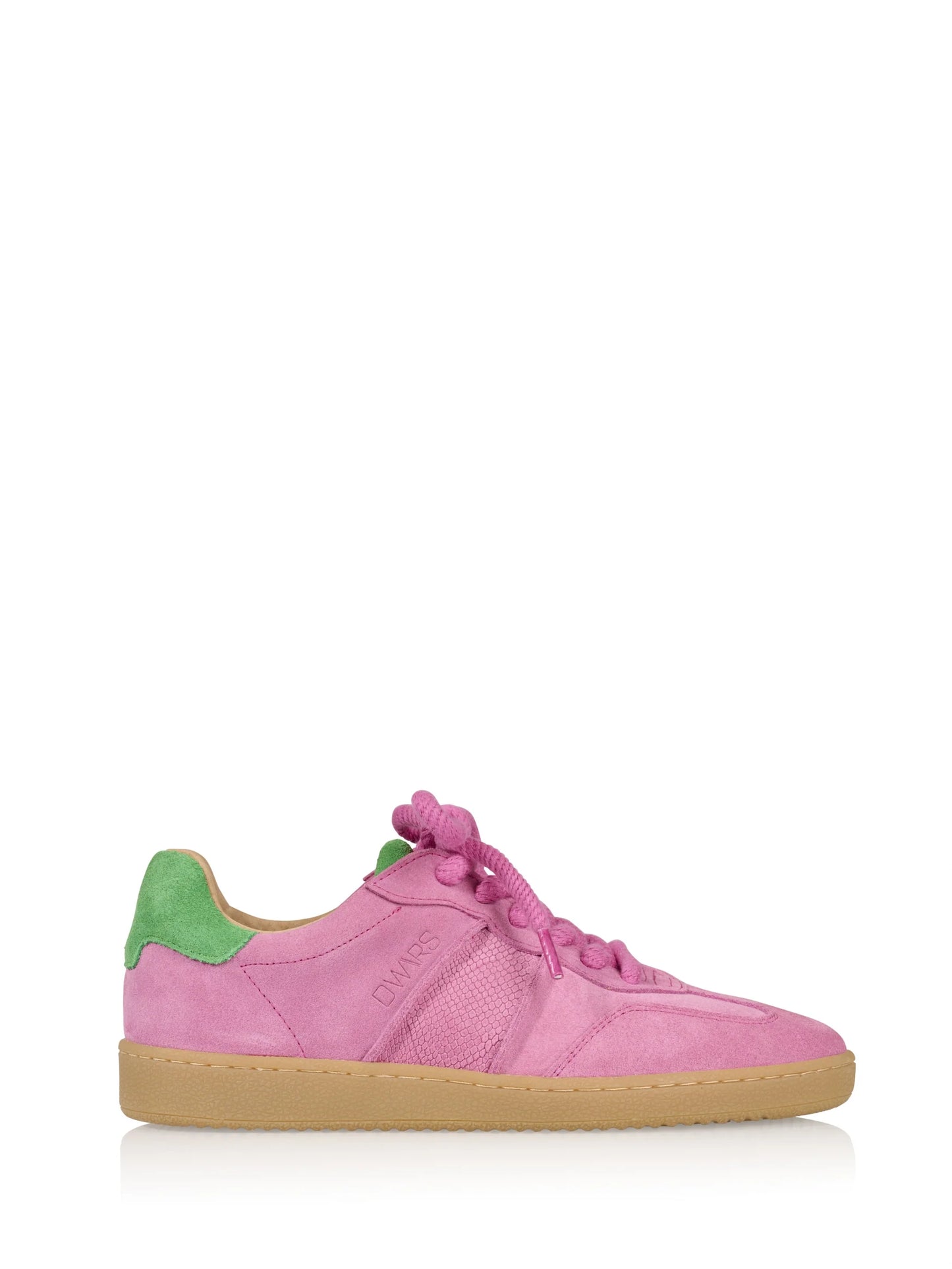 POONA SNEAKER PINK GREEN SUEDE | DWRS