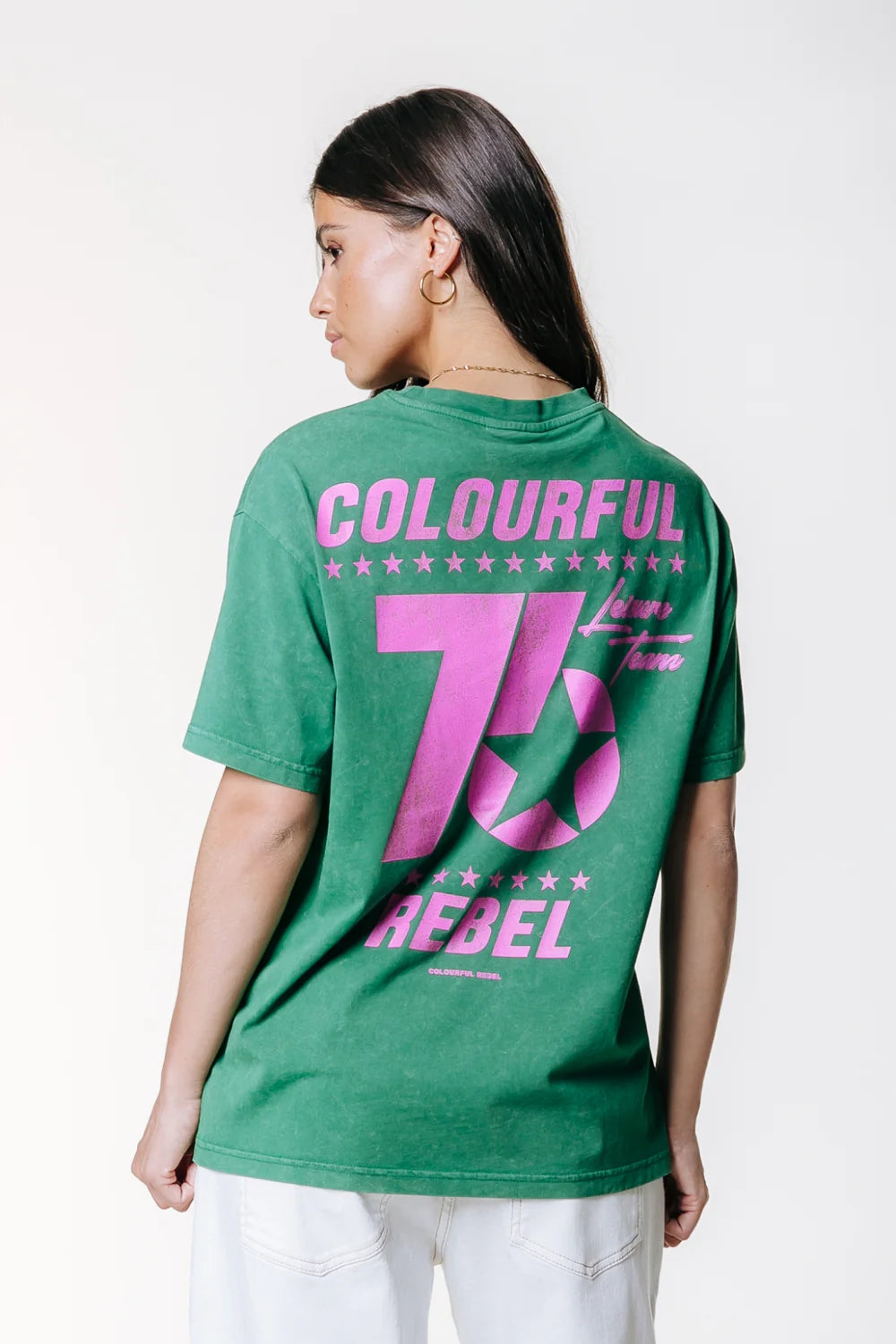 CR 76 ACID WASH TEE | COLOURFUL REBEL