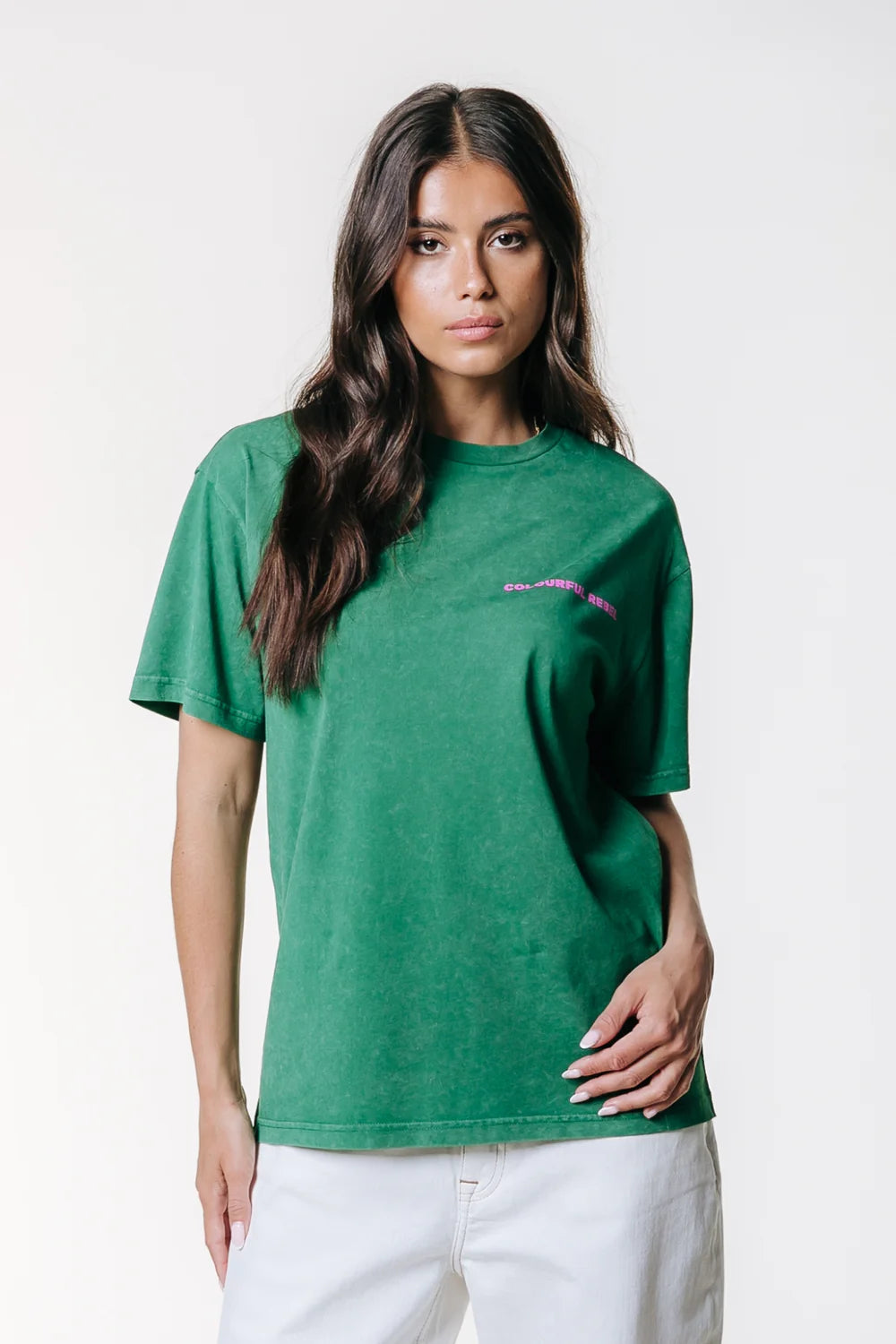 CR 76 ACID WASH TEE | COLOURFUL REBEL