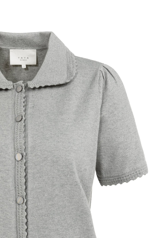 GEBREID VEST MET KNOOPJES | YAYA