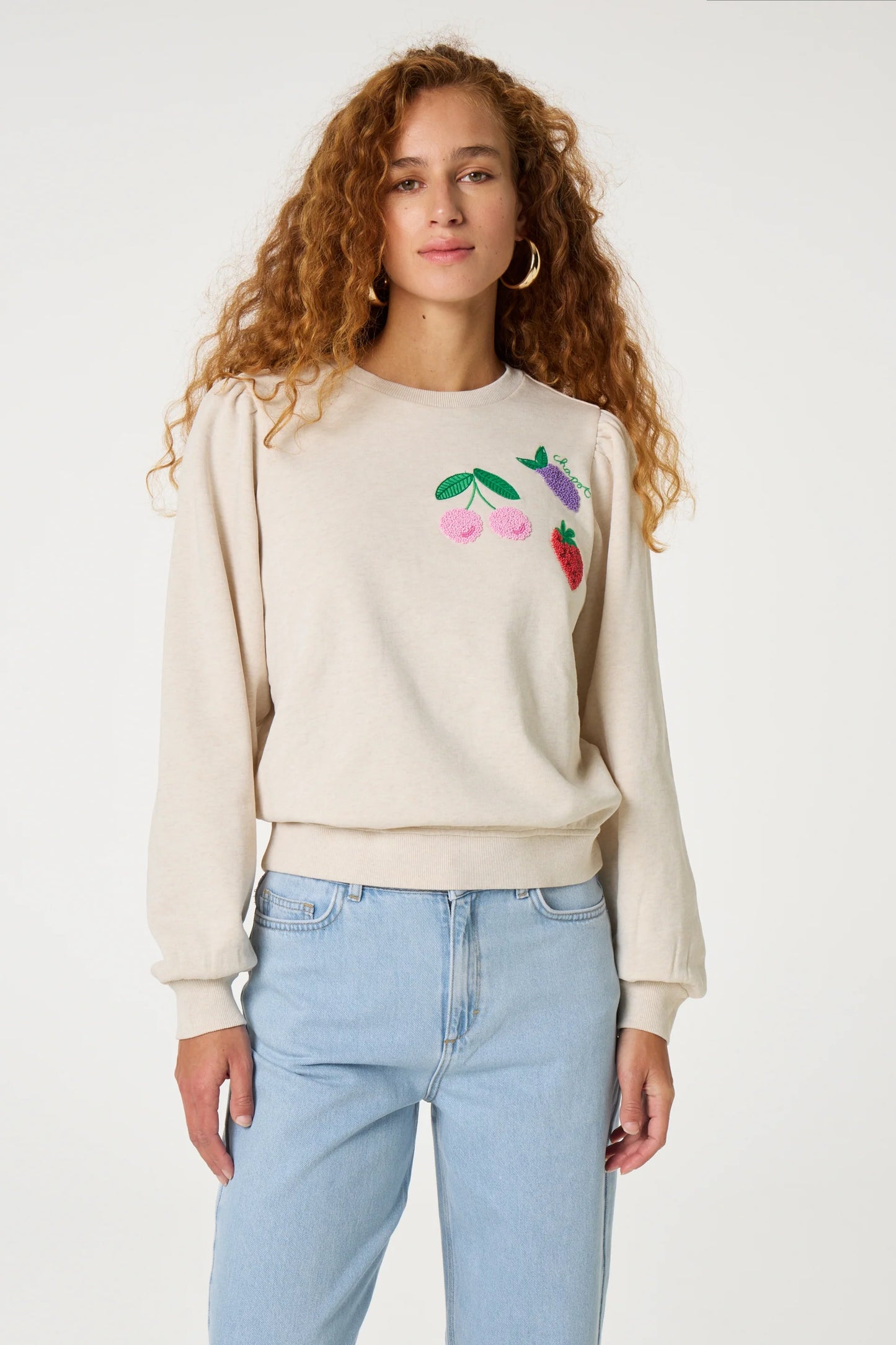 TINA SWEATER OATMEAL MELANGE | FABIENNE CHAPOT