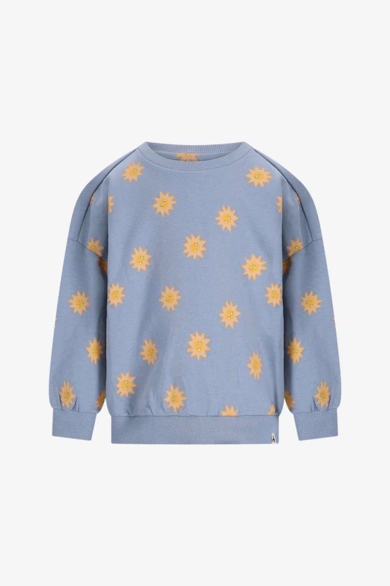 BOHDI SWEATER BLAUW SOLSHINE | THE NEW CHAPTER
