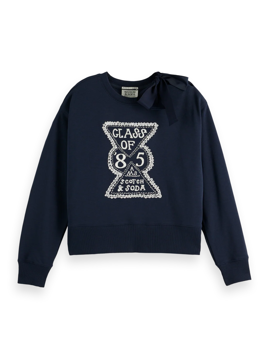 ELEVATED ARTWORK SWEATER SKY CAPTAIN | SCOTCH & SODA
