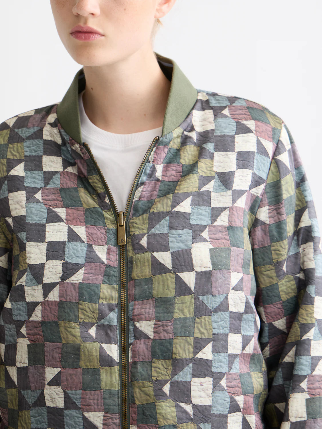 REVIRSIBLE QUILTED BOMBER THYME | SCOTCH & SODA