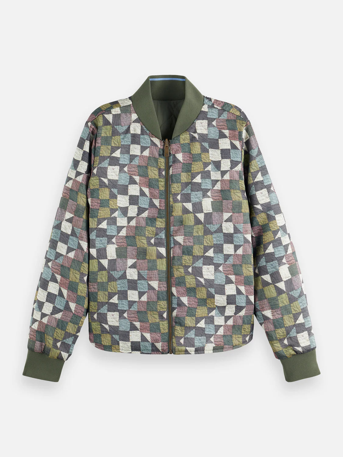 REVIRSIBLE QUILTED BOMBER THYME | SCOTCH & SODA