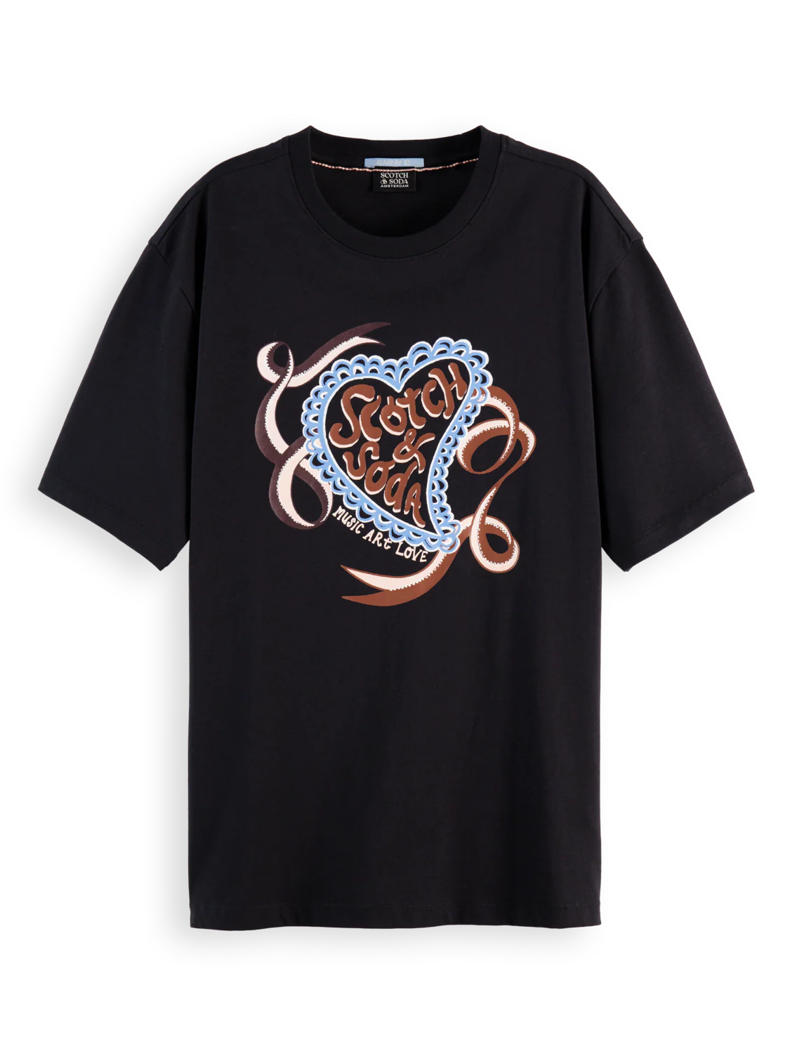 ARTWORK LOOSE FIT T-SHIRT METEORITE | SCOTCH & SODA