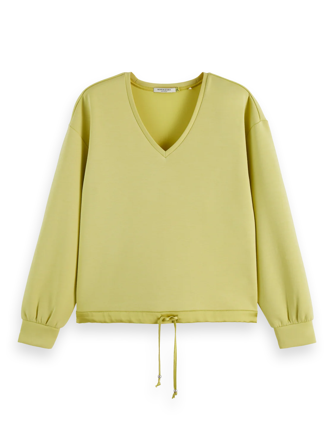 MODAL SWEATER GOLDEN GREEN | SCOTCH & SODA