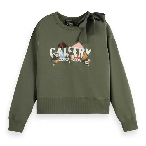 ELEVATED ARTWORK SWEATER THYME | SCOTCH & SODA