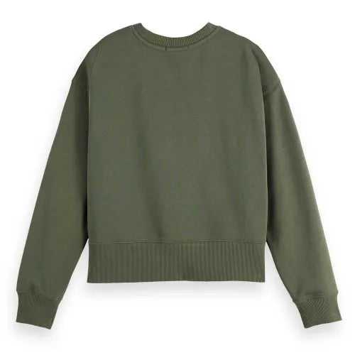 ELEVATED ARTWORK SWEATER THYME | SCOTCH & SODA