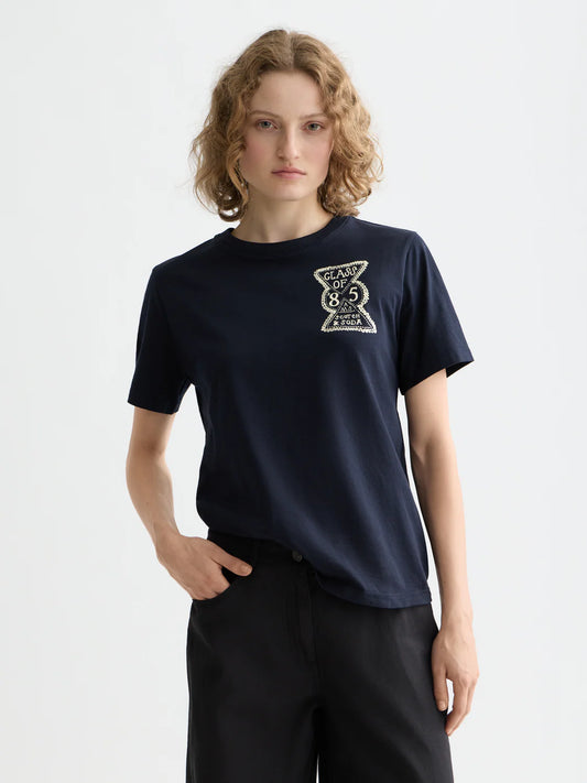 CHEST ARTWORK REGULAR FIT T-SHIRT SKY CAPTAIN | SCOTCH & SODA