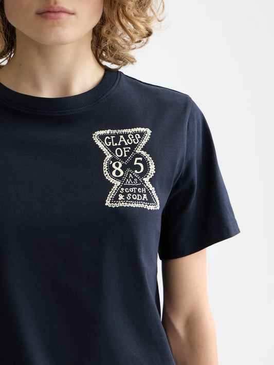 CHEST ARTWORK REGULAR FIT T-SHIRT SKY CAPTAIN | SCOTCH & SODA