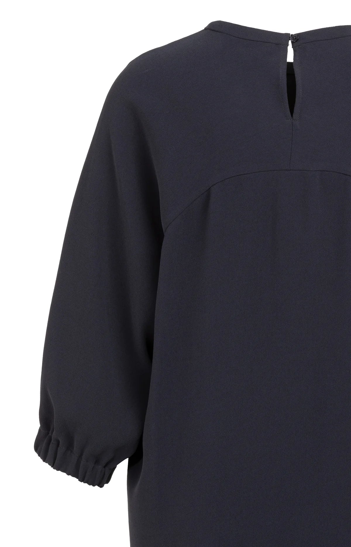 RAGLAN JURK MET RONDE HALS EN SCHOUDERINZET | YAYA