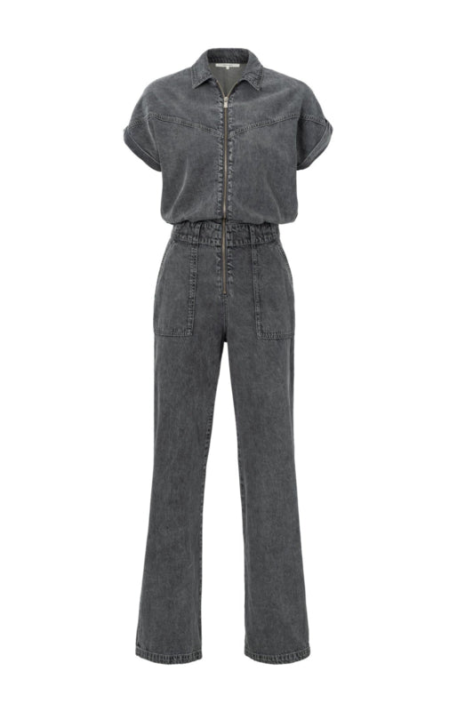 GREY DENIM JUMPSUIT | YAYA