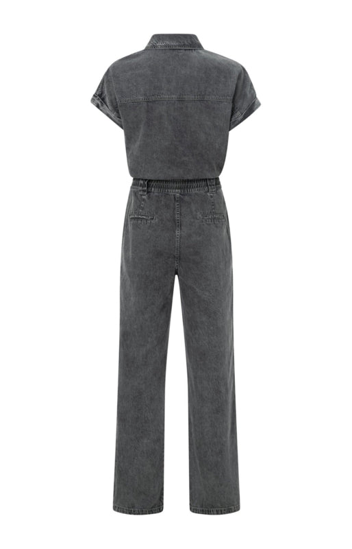 GREY DENIM JUMPSUIT | YAYA