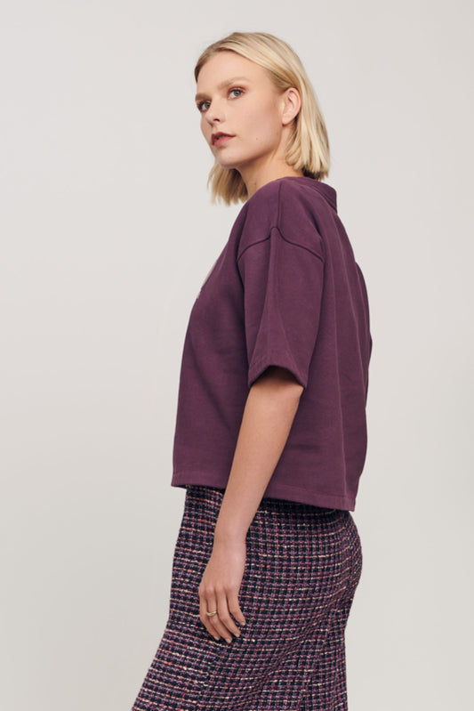 JOTT SWEATER PLUM | SPOOQ THE LABEL