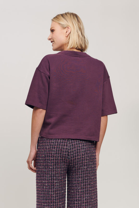 JOTT SWEATER PLUM | SPOOQ THE LABEL