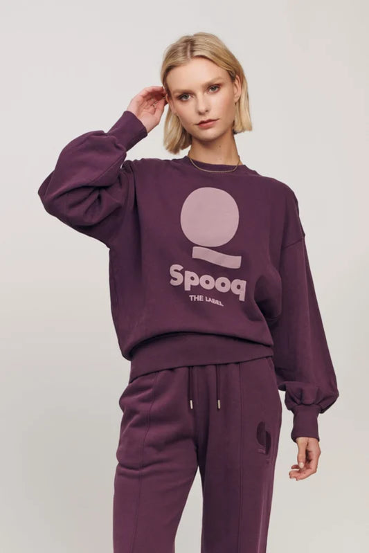 MISCHA SWEATER PLUM | SPOOQ THE LABEL