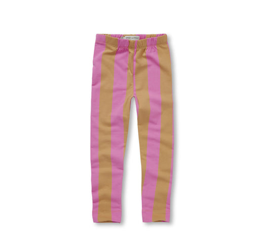 LEGGING BLOCK STRIPE PURPLE PINK | SPROET & SPROUT