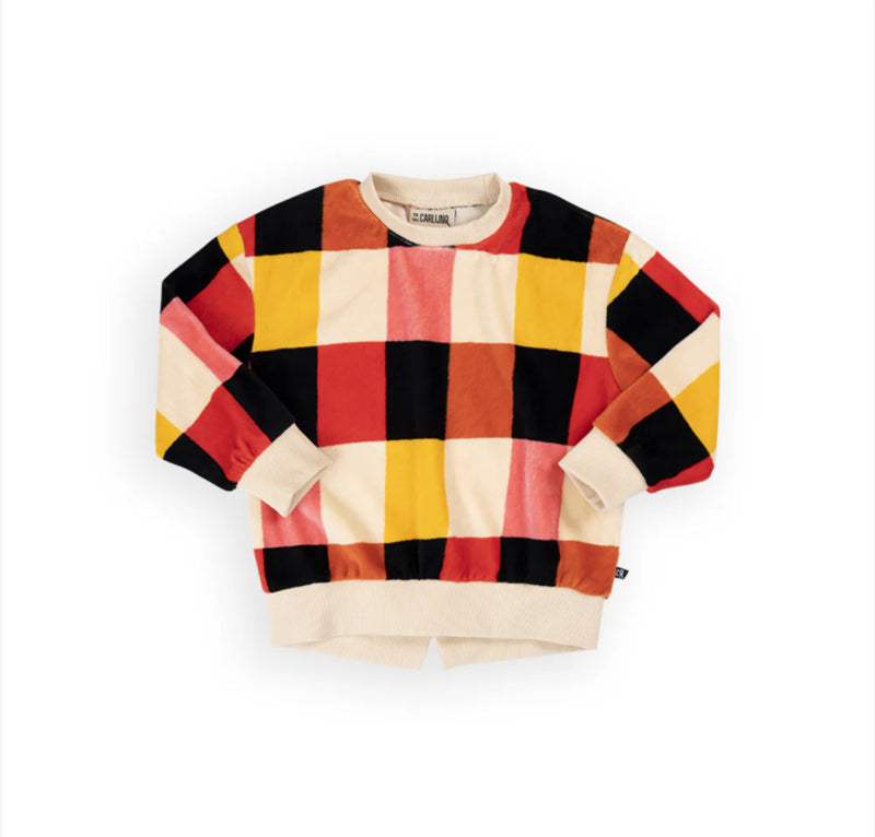 CHECKERS GIRSL SWEATER MET SPLIT | CARLIJNQ