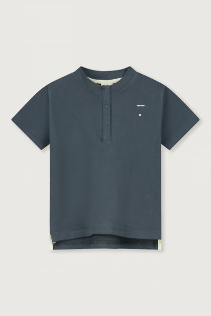 BABY HENLEY TEE BLUE GREY | GRAY LABEL