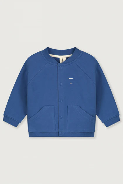 BASEBALL CARDIGAN BLUE MOON | GRAY LABEL