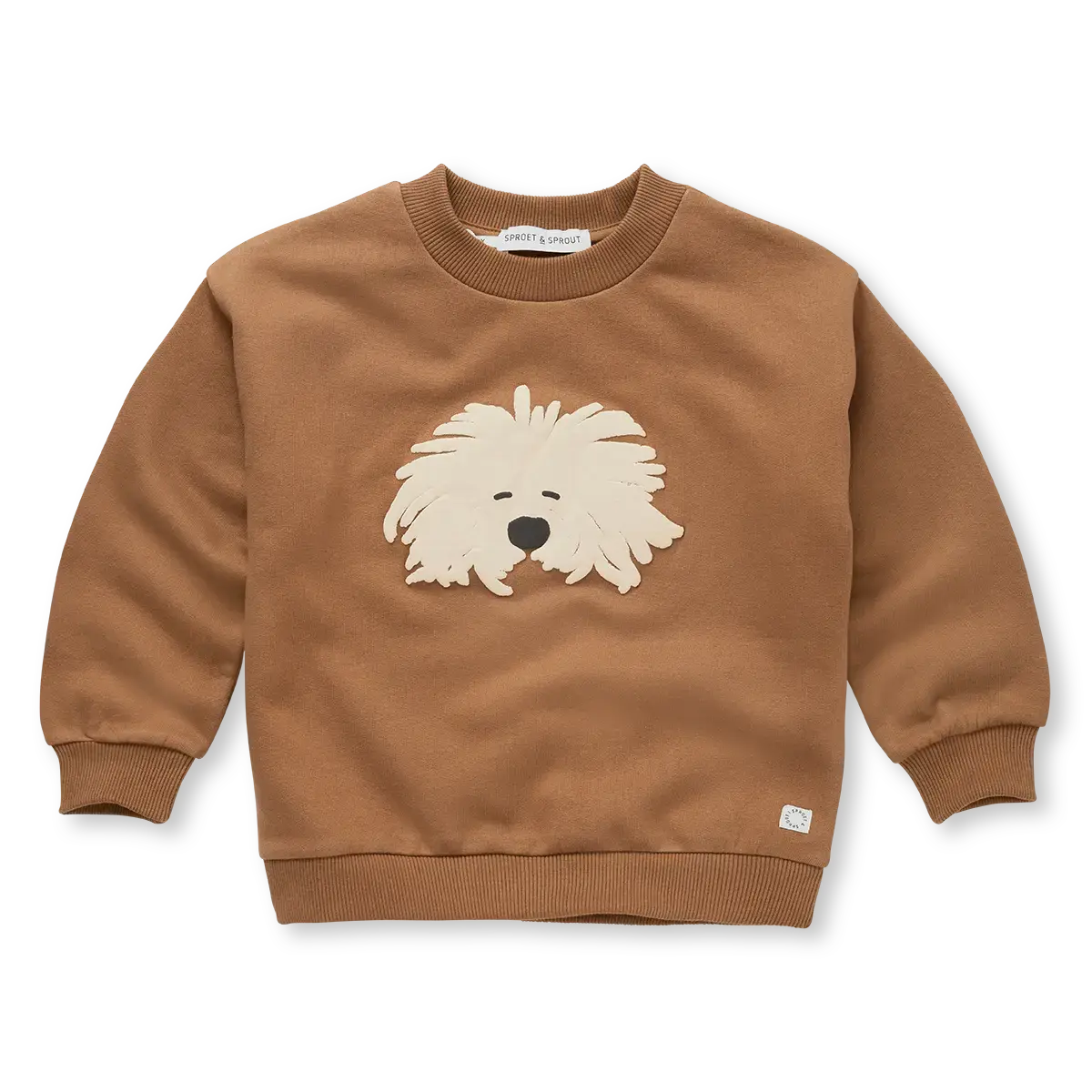 SWEATSHIRT MOUSTACHE DOG | SPROET & SPROUT