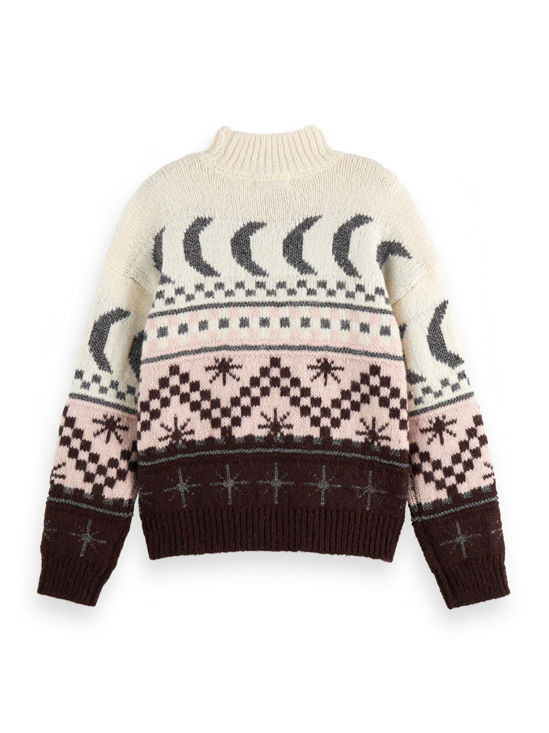 METALLIC FAIR ISLE PULLOVER | SCOTCH & SODA